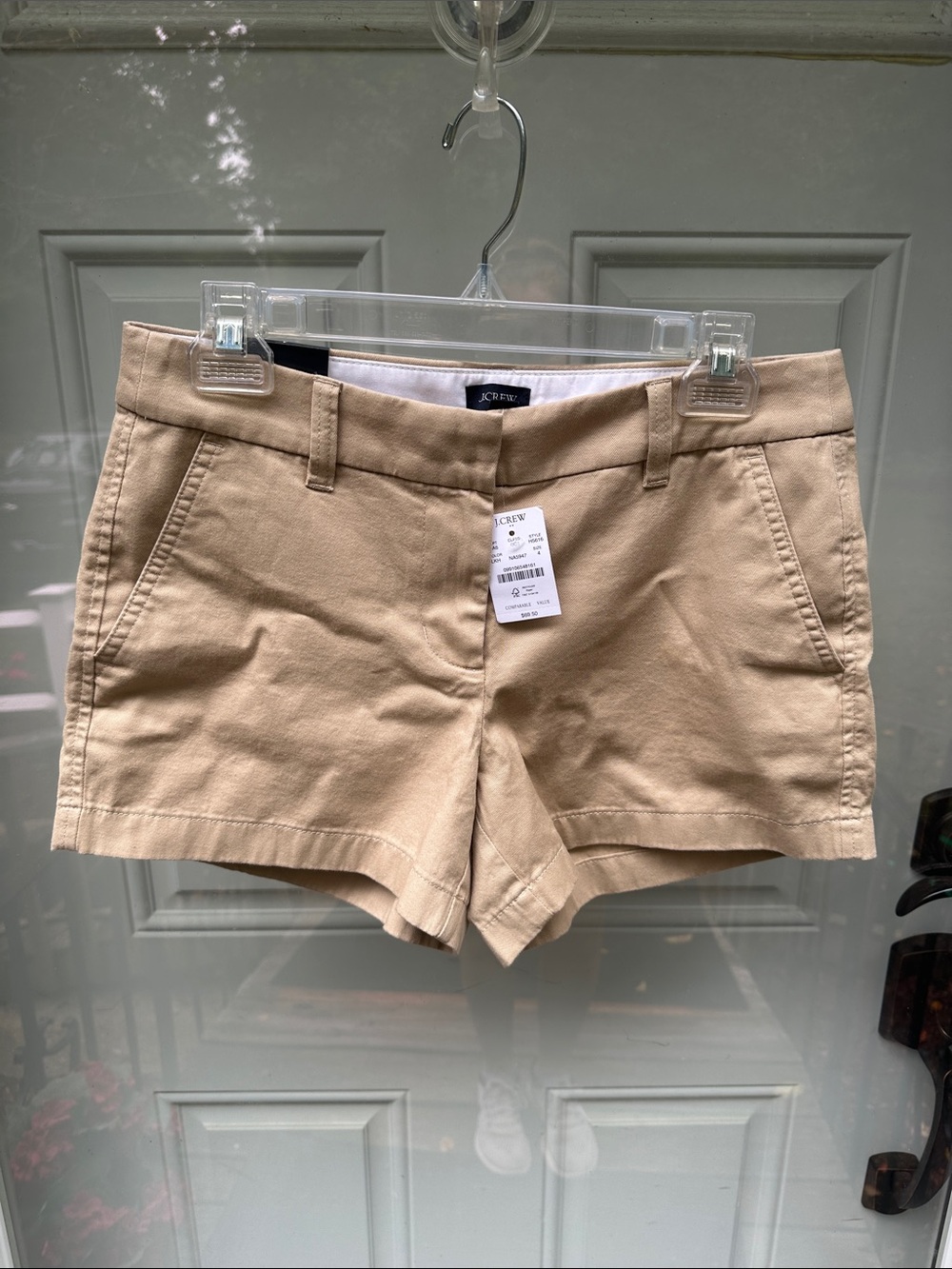 J. Crew Beige Cotton Chino Bermuda Shorts 100% cotton, size 4
